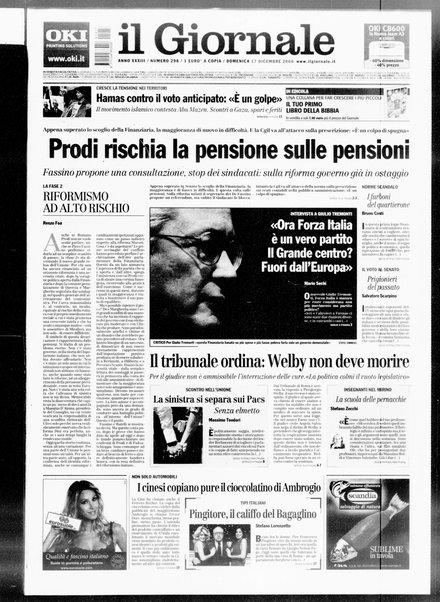 Il giornale : quotidiano del mattino